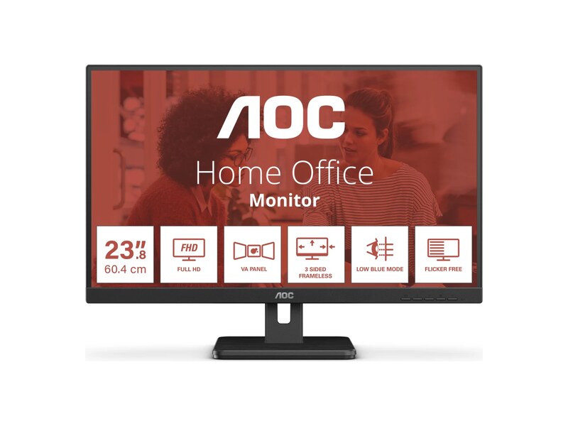 Monitor AOC 24E3H2 24" FHD 1920*1080 IPS 2*HDMI, Auxiliar 3.5mm 100Hz
