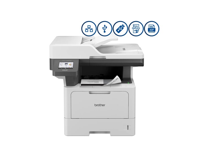 Impresora Multifunción Brother DCP-L5660DN, Láser monocrómo LAN USB2.0 Dúplex